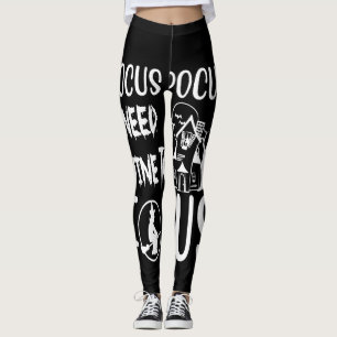 hocus pocus i need wine to focus leggings