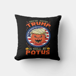 Hocus Pocus Is Still My Potus Trumpkin Halloween Cushion