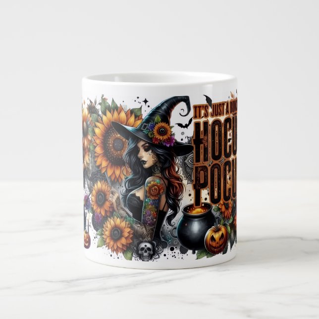 “Hocus Pocus Magic Vibes” Large Coffee Mug (Front)
