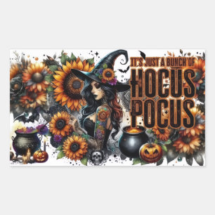 “Hocus Pocus Magic Vibes” Rectangular Sticker