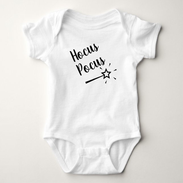 Hocus Pocus Magic Wand Baby Bodysuit (Front)