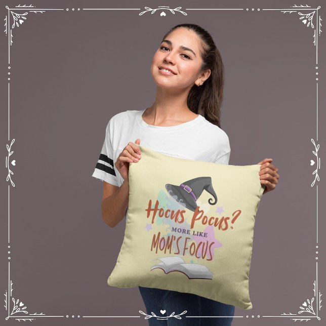 Hocus Pocus? More Like Mum's Focus Cushion (Hocus Pocus? More Like Mom's Focus Cover from The Beekeeper Store)