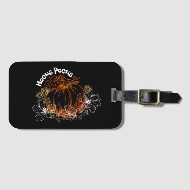 Hocus Pocus Pumpking Luggage Tag (Front Horizontal)