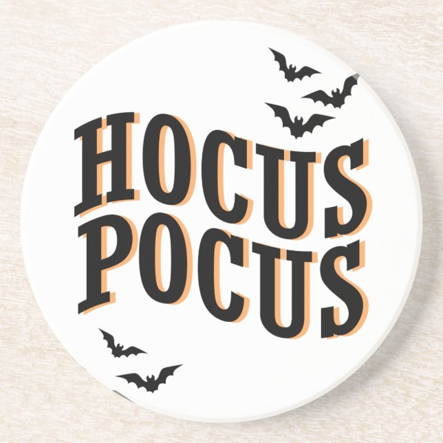 Hocus Pocus Spooky Cute Witches Halloween  Coaster (Front)