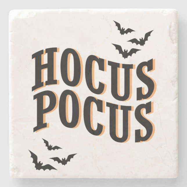 Hocus Pocus Spooky Cute Witches Halloween    Stone Coaster (Front)
