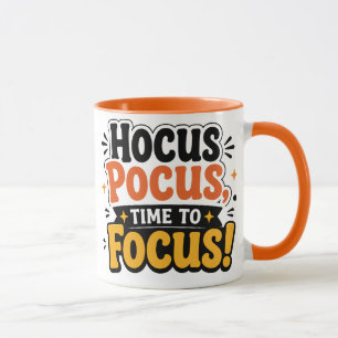 Hocus Pocus Time to Focus Halloween Teacher Mug