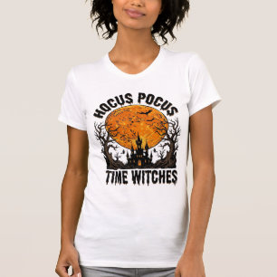 Hocus Pocus Time Witches Vintage Halloween Shirt D