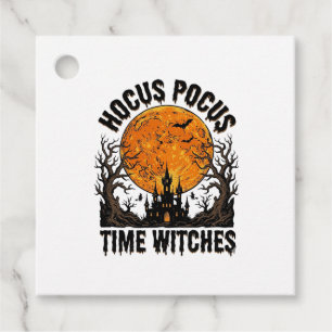 Hocus Pocus Time Witches Vintage Halloween Shirt D Favour Tags