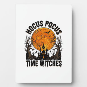 Hocus Pocus Time Witches Vintage Halloween Shirt D Plaque