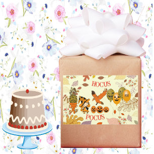 Hocus Pocus Wandering Witch Raven Balloon Jack Rectangular Sticker