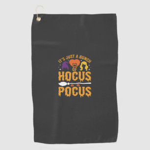 Hocus Pocus Witch Halloween Vector Design Golf Towel