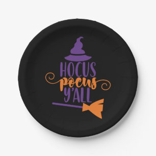 Hocus Pocus Y'all Fun Halloween, Party Paper Plate