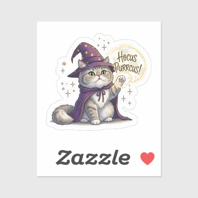 Hocus Purrcus Persian – Funny Halloween Cat  (Sheet)