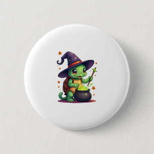 Hocus Shellcus Turtle 6 Cm Round Badge