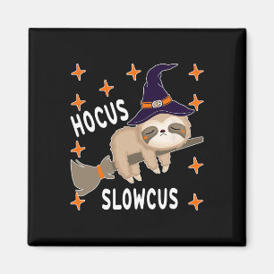 Hocus Slowcus Cute Funny Sloth Halloween Costume G Magnet