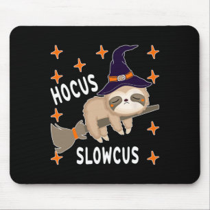 Hocus Slowcus Cute Funny Sloth Halloween Costume G Mouse Pad