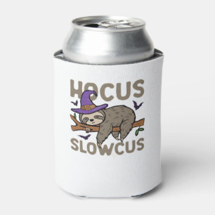Hocus Slowcus Funny Halloween Sloth Classic T-Shir Can Cooler