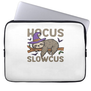 Hocus Slowcus Funny Halloween Sloth Classic T-Shir Laptop Sleeve