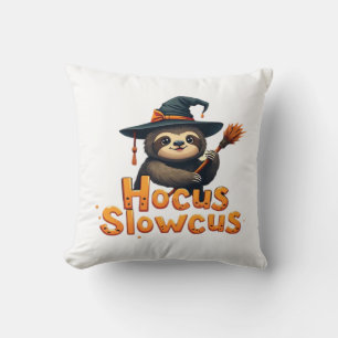 Hocus Slowcus Sloth lovers Halloween costume tee E Cushion