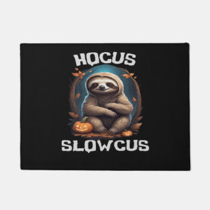 Hocus Slowcus Sloth lovers Halloween costume tee E Doormat