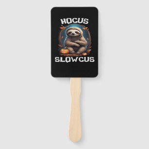 Hocus Slowcus Sloth lovers Halloween costume tee E Hand Fan