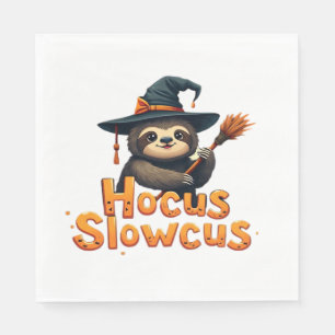 Hocus Slowcus Sloth lovers Halloween costume tee E Napkin
