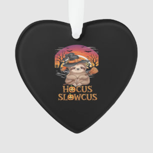 Hocus Slowcus Sloth lovers Halloween costume tee E Ornament