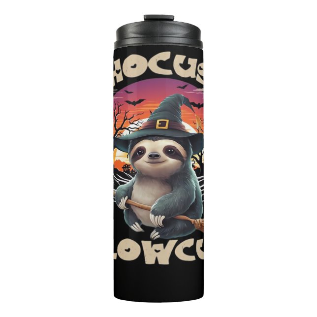 Hocus Slowcus Sloth lovers Halloween costume tee E Thermal Tumbler (Front)