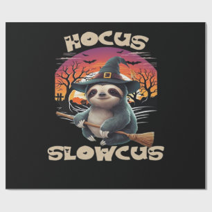 Hocus Slowcus Sloth lovers Halloween costume tee E Wrapping Paper