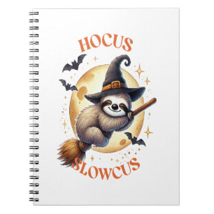 Hocus Slowcus Witch Sloth Notebook