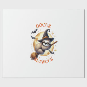 Hocus Slowcus Witch Sloth Wrapping Paper