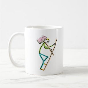 Hod Carrier Stickman Coffee Mug