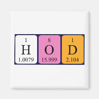 HoD periodic table word magnet