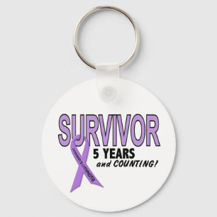 Hodgkins Lymphoma 5 Year Survivor Key Ring