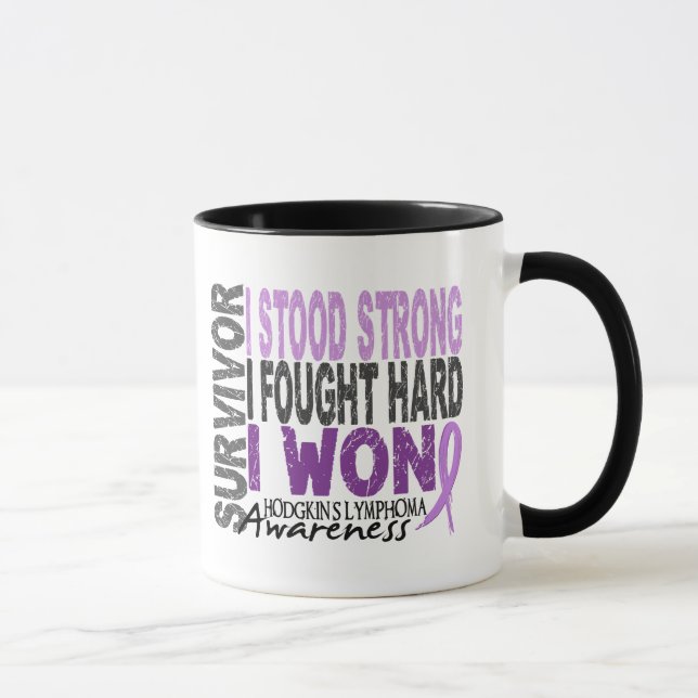 Hodgkins Lymphoma aka Hodgkin's Disease Survivor 4 Mug (Right)