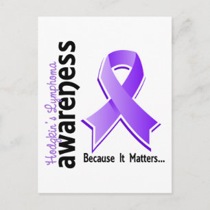 Hodgkin's Lymphoma Awareness 5 Postcard