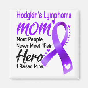 Hodgkin's Lymphoma Awareness Month Ribbon Gifts Magnet