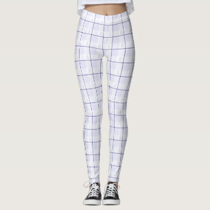 Hodgkin's Lymphoma Awareness Plaid Lavender Ribbon Leggings