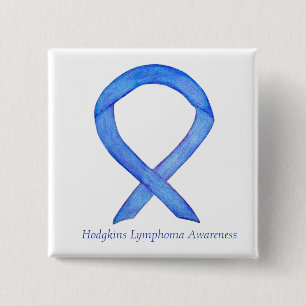 Hodgkins Lymphoma Awareness Ribbon Custom HL Pins