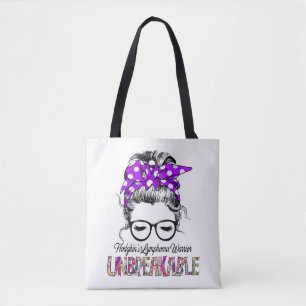 Hodgkin's Lymphoma Awareness Ribbon Support Gifts Tote Bag