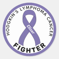 Hodgkin's Lymphoma Cancer Fighter Ribbon