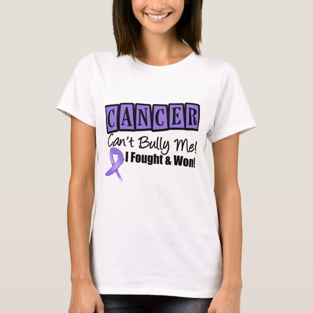 Hodgkin's Lymphoma Can't Bully Me...I Fought..I Wo T-Shirt (Front)