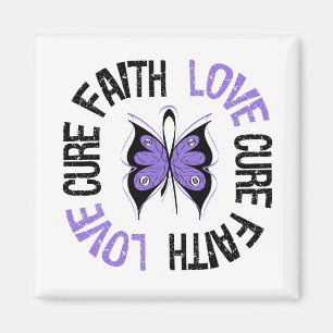 Hodgkin's Lymphoma Faith Love Cure Magnet