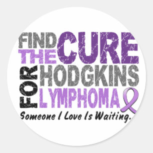 Hodgkins Lymphoma FIND THE CURE 1 Classic Round Sticker