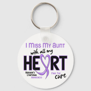 Hodgkins Lymphoma Miss With All My Heart Aunt Key Ring