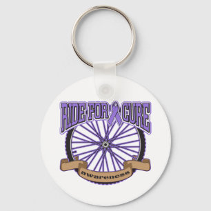 Hodgkin's Lymphoma Ride For Cure Key Ring