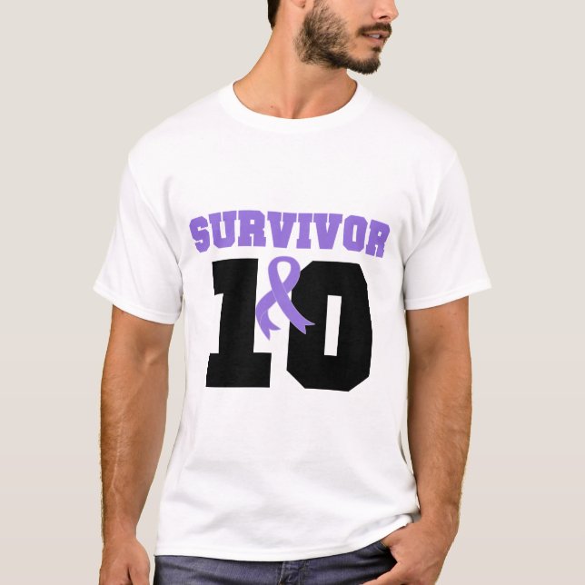 Hodgkins Lymphoma Survivor 10 Years T-Shirt (Front)