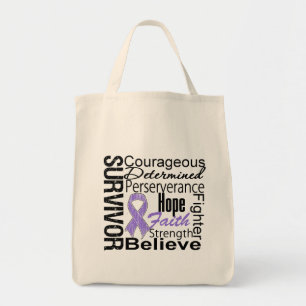 Hodgkins Lymphoma Survivor Collage Tote Bag