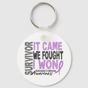 Hodgkins Lymphoma Survivor It Came We Fought I Won Key Ring