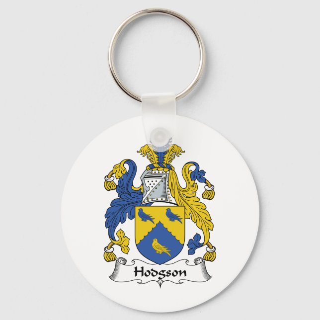 Hodgson Family Crest Key Ring (Front)